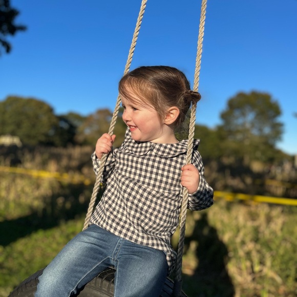 Nui organic plaid flannel shirt 3T - Picture 4 of 4